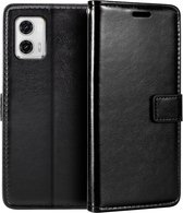 Bookcase Zwart Geschikt voor Motorola Moto G73 - portemonnee hoesje - ZT Accessoires