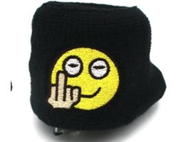 Smiley - Remvloeistof Reservoir Cover - Motor - Scooter - Brommer - Universeel – Cilinder