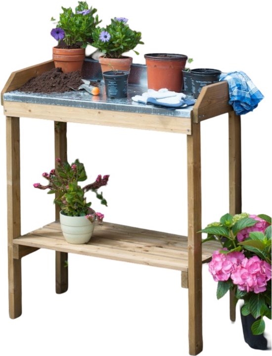 Table de mise en pot H97x85x42 cm épicéa /