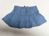 Rok - Meisjes - Blauw - Lichte jeans - 12 maand 80