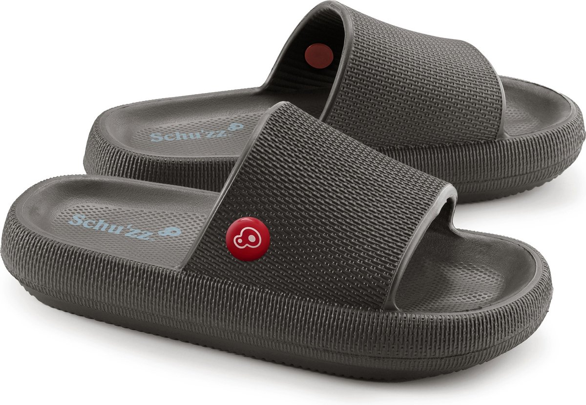 Schu'zz Schuzz damesbadslippers CLAQUETTE Femme Réglisse antracietite / Zwart