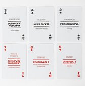 Lingo- Russische speelkaarten- playingcards- talen leren- Rusian- jong en oud- Russische woordenschat- woordenschat- Leer Russische woordenschat op een leuke en gemakkelijke manier- 52 essentiële vertalingen- Leren- reizen- spelen