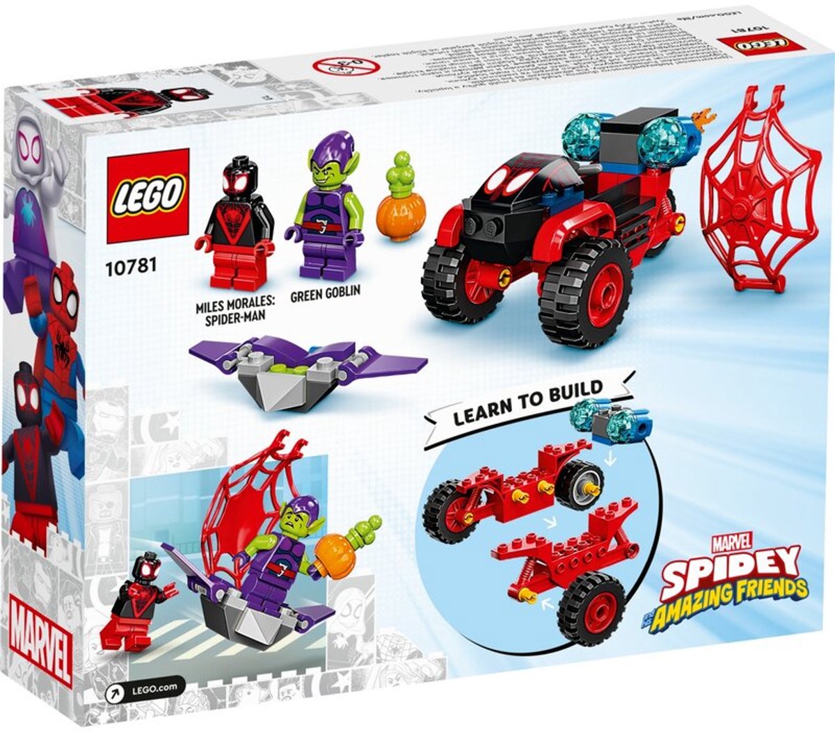LEGO Marvel Spider-Man Miles Morales Tech Driewieler - 10781 — afbeelding 13