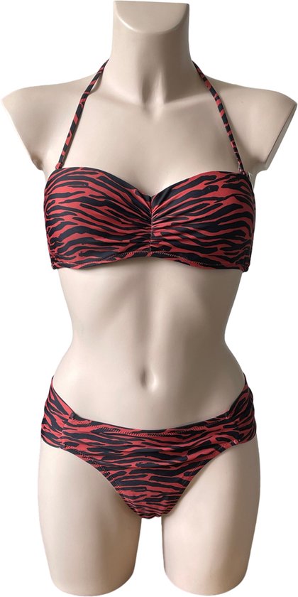 Shiwi - Havana - ensemble bikini bandeau sans bretelles - marron / noir - taille 40 B/C + 40 / 80B/C + L