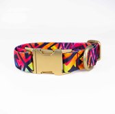 Luxe Halsband voor Honden-Metaal-Verstelbaar- 29 Cm-42Cm x 2,5 Cm-D95