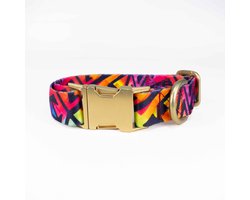 Luxe Halsband voor Honden-Metaal-Verstelbaar- 29 Cm-42Cm x 2,5 Cm-D95