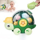 2 in 1 Schildpad Spuitwater Badspeelgoed en Kruipend Speelgoed - Badspeelgoed met Sterke Zuignap - Badspeeltjes - Voor in bad - Waterspeelgoed - Speelgoed
