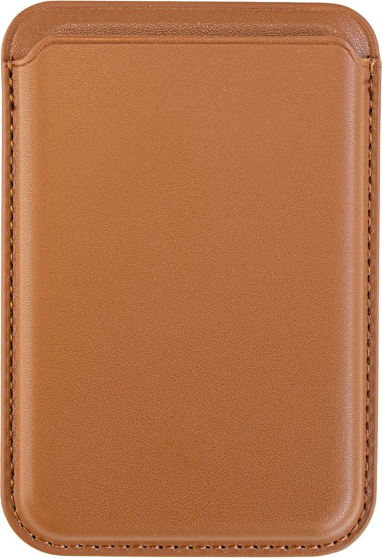 Coverzs Luxe wallet met pasjeshouder geschikt voor MagSafe Apple iPhone 12/13/14/15/Mini/Max/Pro/Pro Max/Plus - Kaarthouder - Pasjeshouder voor telefoons - PU leren portemonnee geschikt voor MagSafe (bruin)
