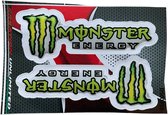 Monster Energy 3D stickers - Sticker - Groen - Monster