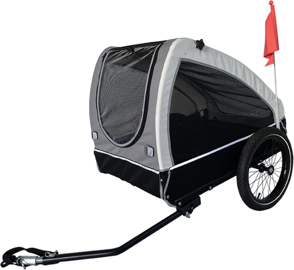 Prime Line Pet Trailer 7 – Hondenfietskar – Grey – 84x65x57cm