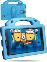 Emko Kindertablet - Kindertablet vanaf 3 jaar - Kindertablet - Android 12- Ouderlijk Toezicht - Tablet Kinderen - 8 Inch - 256GB Geheugen - 100% Kidsproof - 4GB Ram - 4 Kleuren - Incl. Gratis speeltjes - 5000 mAh Batterij - Snelle tablet - Blauw