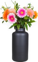 Floran Flower vase - Modèle Apothicaire - verre noir mat - H30 x D15 cm