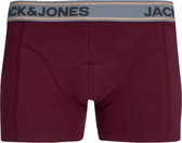 JACK & JONES Jacsuper trunk (1-pack) - heren boxer normale lengte - donkerrood - Maat: XXL