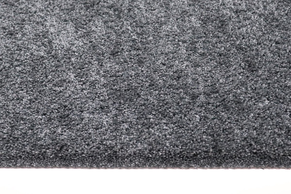 Schoonloopmat - Deurmat - Droogloopmat zwart antraciet 80x120 uitwasbaar antislip
