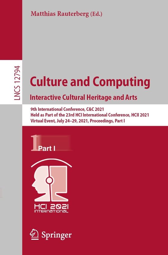 Springer Nature Proceedings Computer Science 1 - Culture and ... - cover