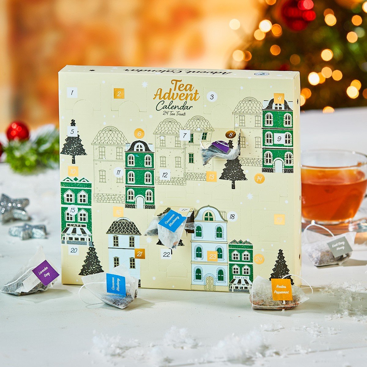 Thee adventskalender met chocolade bombs - Van Bruggen Thee adventskalender met chocolade bombs - Van Bruggen
