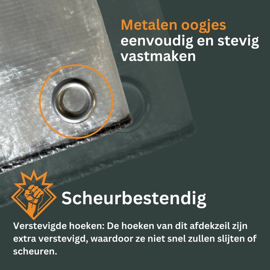 Bâche Perfect Cover® - 6x8m - Strong - Bâches transparentes - Mobilier de jardin - Bâche de voiture - Bâche - Résistante aux intempéries - Résistante aux déchirures