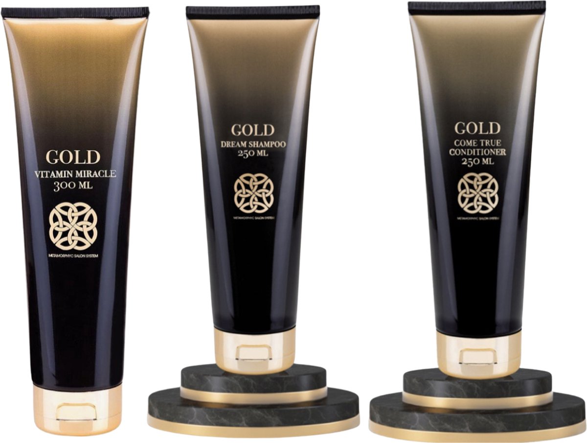 Gold Vitamin Miracle 300 ml & Gold Come True Conditioner & Gold Metamorphyc Dream Shampoo