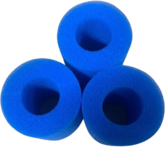 set van 3 Filterschuim Geschikt voor Bestway Type 1 - zwembadfilter - herbruikbaar en uitwasbaar