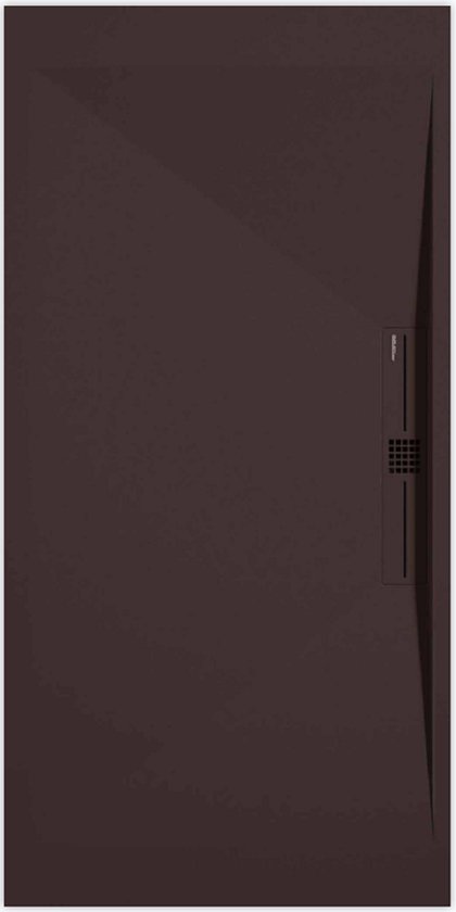 Receveur de douche Sanifun Stone Side Chocolat Lisse 1100 x 800 P