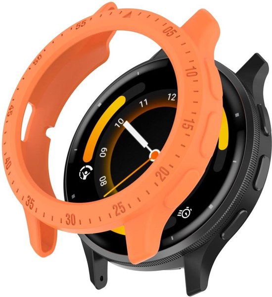 Hoesje Geschikt voor Garmin Venu 3 - TPU Bumper Case - Oranje