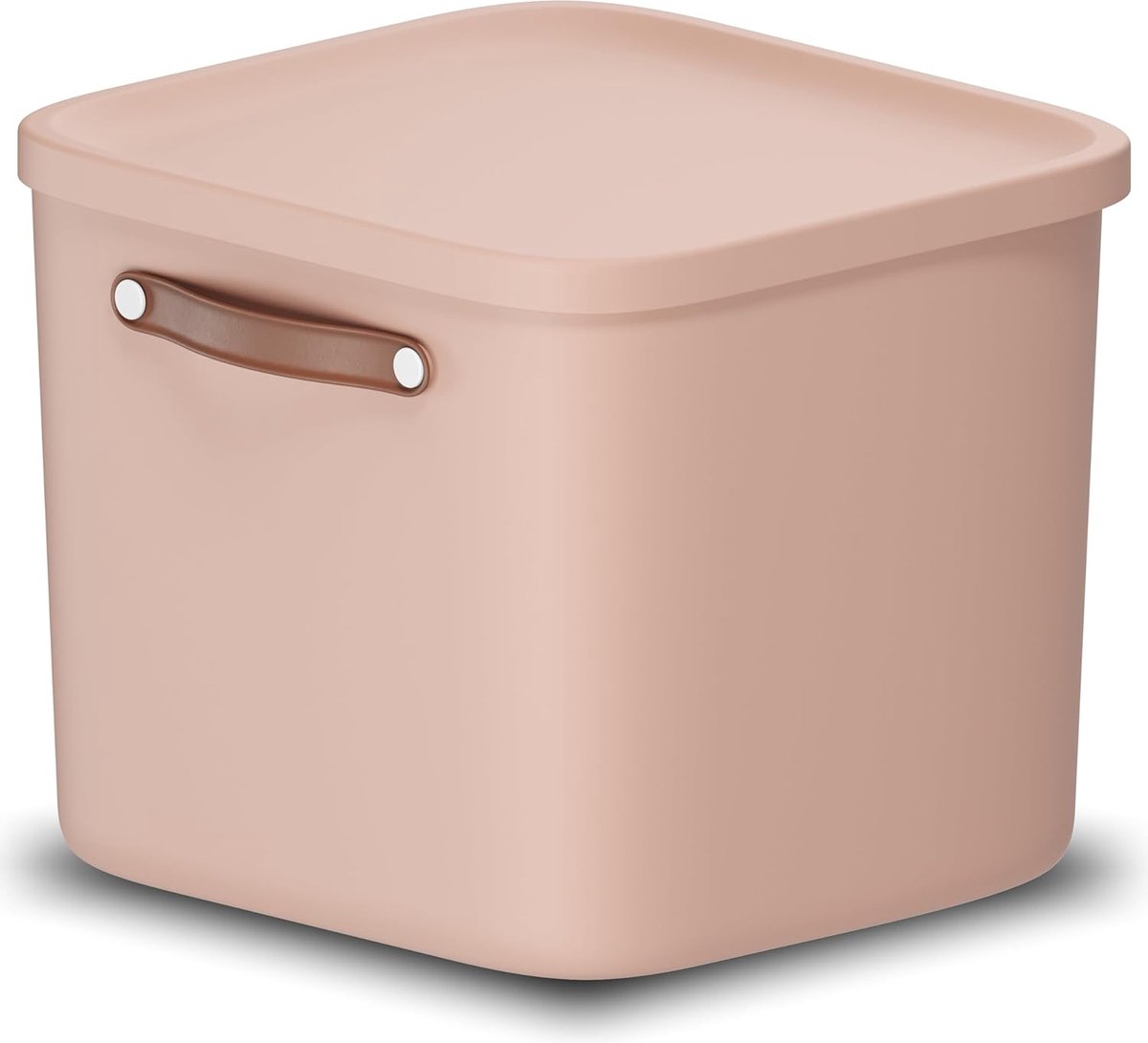 Kleine opbergdoos 40 l, kunststof, roze, 40 (39,5 x 38,0 x 34,0 cm)