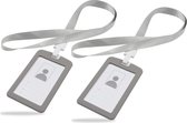ID-badgehouder met kaarthouder, portemonnee en afneembaar sleutelkoord - Multifunctionele ID-houder - Handige Portemonnee voor Kaarten - Sleutelkoord voor Gemakkelijke Toegang - Veilig en Stijlvol Ontwerp