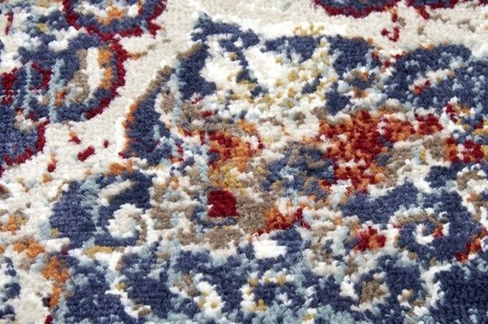 Tapis Vintage Classique Flycarpets - Maderno - Blauw / Multi - 200x280 cm