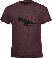 T-Shirt Be Friends - Be wild dino - Homme - Bordeaux - Taille L