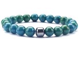 TVR-Wares® | Bracelet de Perles Premium 8 mm | Turquoise | taille M | 19 cm