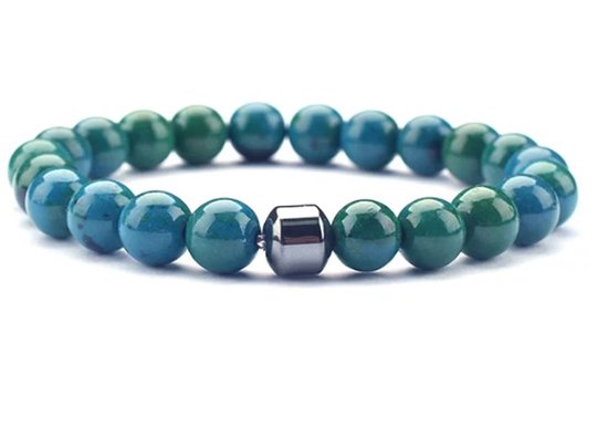 Foto: Tvr wares premium kralen armband 8mm turquoise maat m 19cm