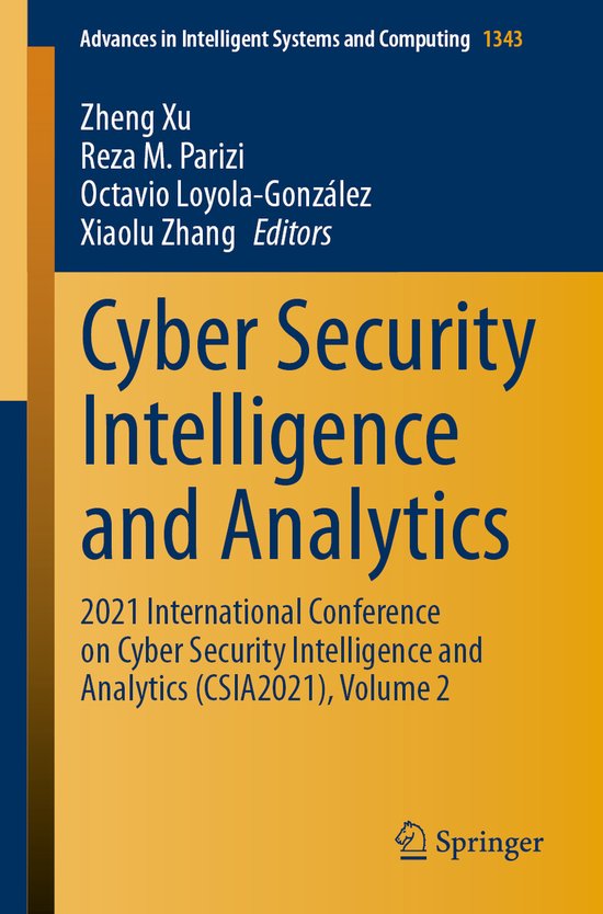 Cyber Security Intelligence and Analytics - cover