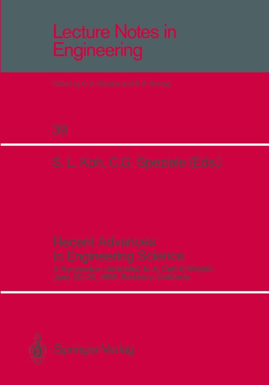 Recent Advances in Engineering Science - cover