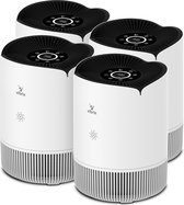 4 X Vibrix PureFlow30 luchtreiniger - 50 m² - Automatische stand + 5-in-1 filtersysteem - Luchtkwaliteitsindicator - Ionisator - Luchtfilter - Air purifier met HEPA-filter