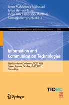 Communications in Computer and Information Science 1885 - Information and Communication Technologies