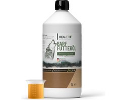 ReaVET - Premium BARF voederolie voor Honden - Voor vitale huid & vacht - Ondersteunt het immuunsysteem van je hond - 1000ml