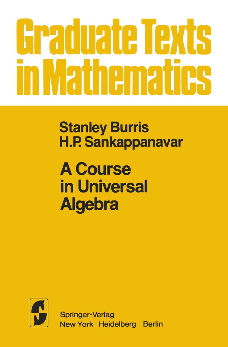 Omslag van A Course in Universal Algebra