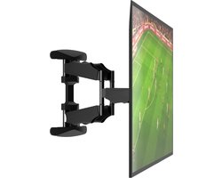 Nanook draaibare TV-beugel met een ultrasterke dubbele arm - 40-65 Inch - Max. 45 kg - Kantelbaar - VESA 100x100 t/m 600x400