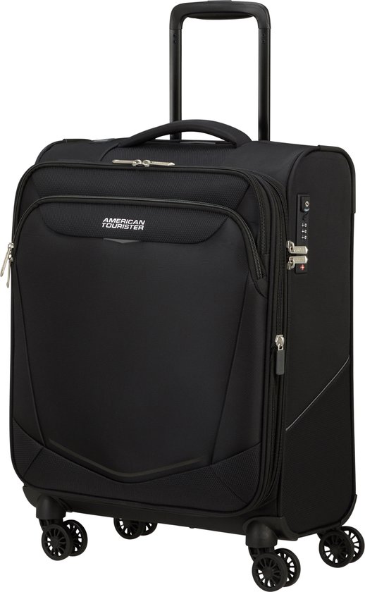 Foto: Brubaker reiskoffer miami uitbreidbare hardcase trolley koffer met cijferslot 4 wielen en comfortabele handgrepen abs koffer 43 x 665 x 285 cm hardschalige koffer l roze