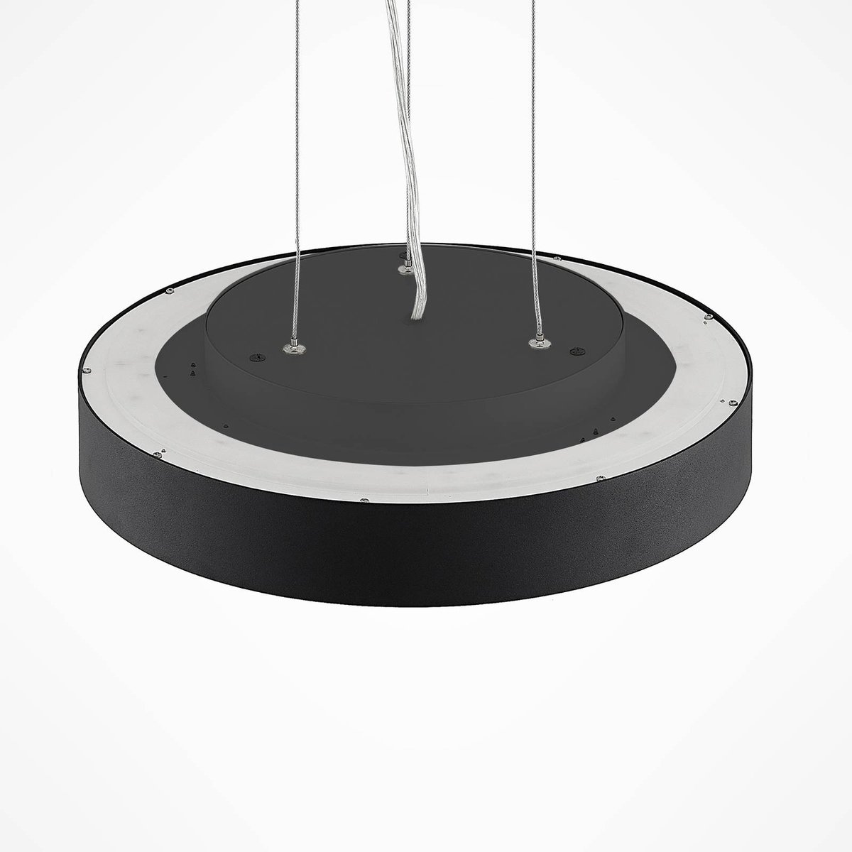 Arcchio - Hanglampen - 1licht - aluminium, acryl - H: 9 cm - zwart, wit - Inclusief lichtbron