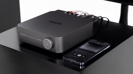 WiiM Amp - krachtige Stereo versterker- Space Grey van WiiM. — afbeelding 2