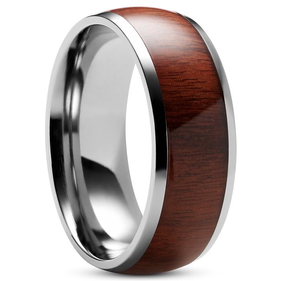 Lucleon - Aesop - Zilverkleurige titanium ring voor heren