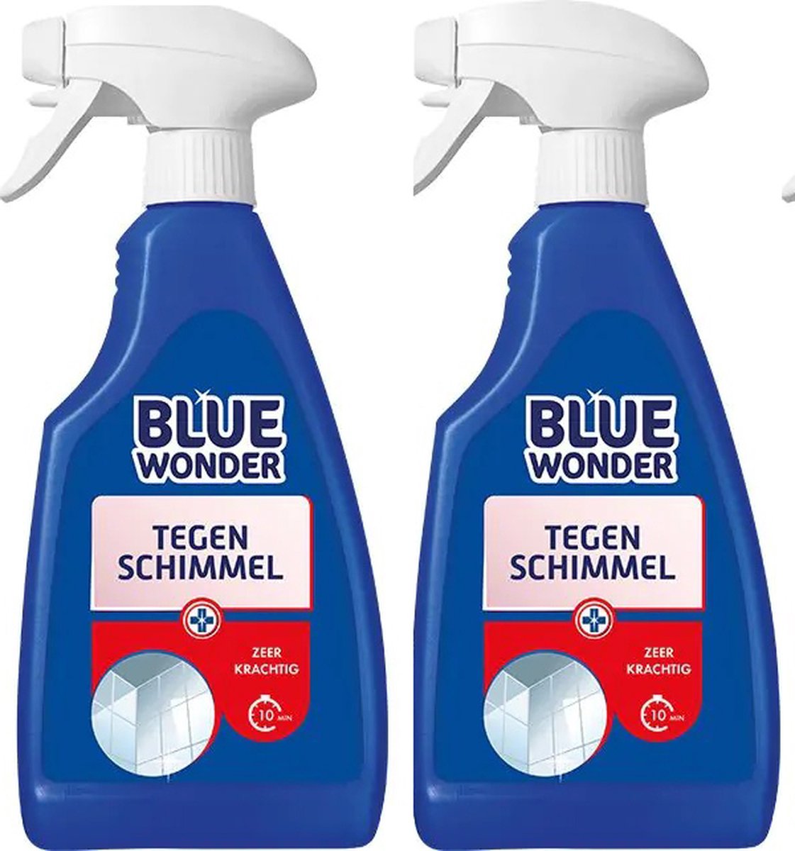 Goedkoopste Blue Wonder Tegen Schimmel Spray 2 stuks GRATIS KD Spons