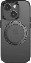 Casify geschikt voor iPhone 15 MagSafe Hoesje met 360° verstelbaar Kickstand Standaard - Mat Zwart