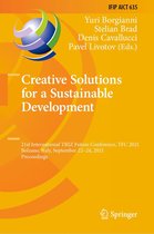 IFIP Advances in Information and Communication Technology 635 - Creative Solutions for a Sustainable Development