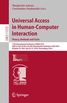 Lecture Notes in Computer Science 11572 - Universal Access in Human-Computer Interaction. Theory, Methods and Tools