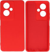 Hoesje Geschikt voor de OPPO A79 - Fashion Backcover Hoesje - Colorful Telefoonhoesje - Rood