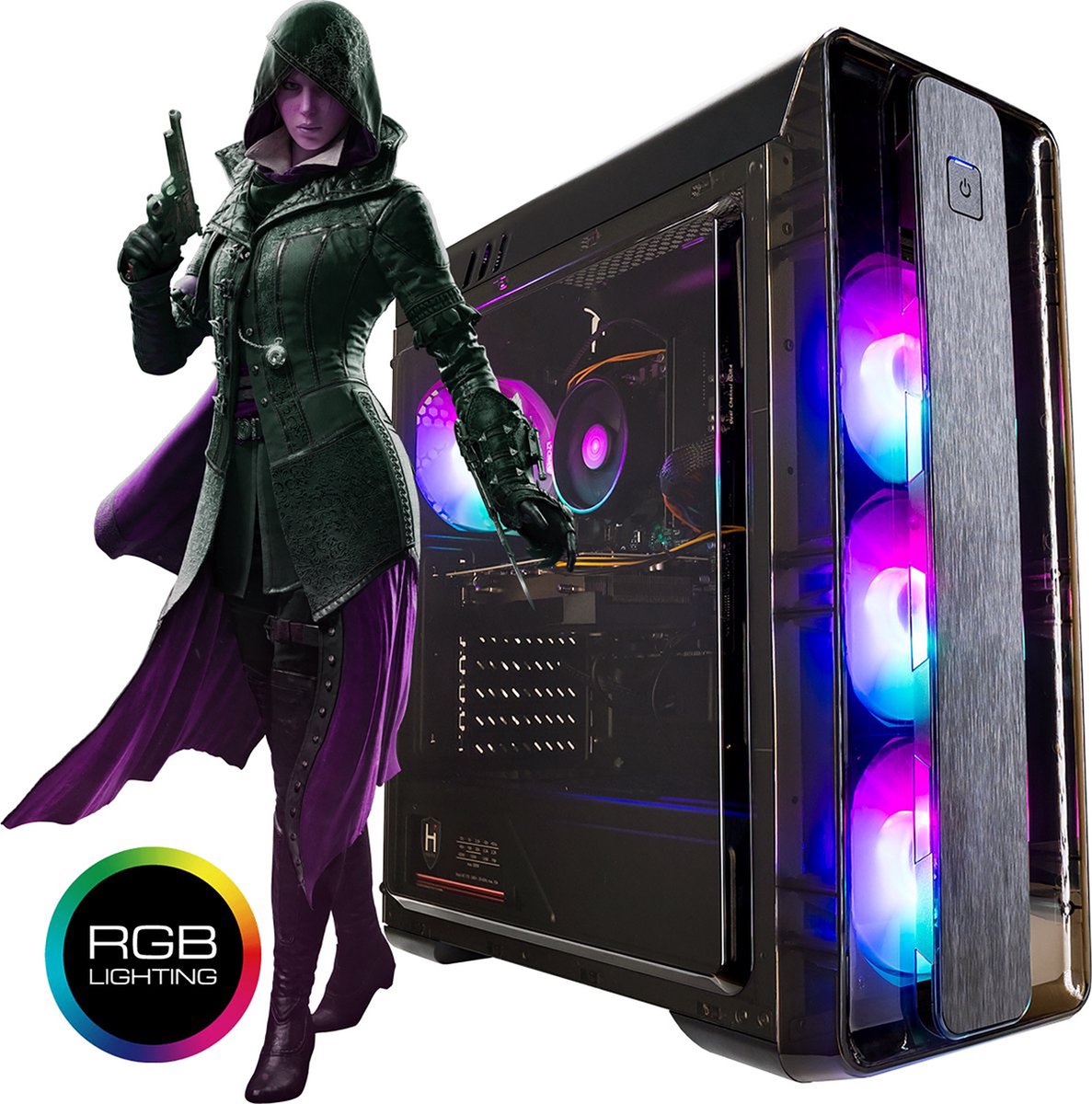 omiXimo - Game PC - AMD Ryzen 5 4600G - 8 GB ram - 480 GB SSD - LC803B