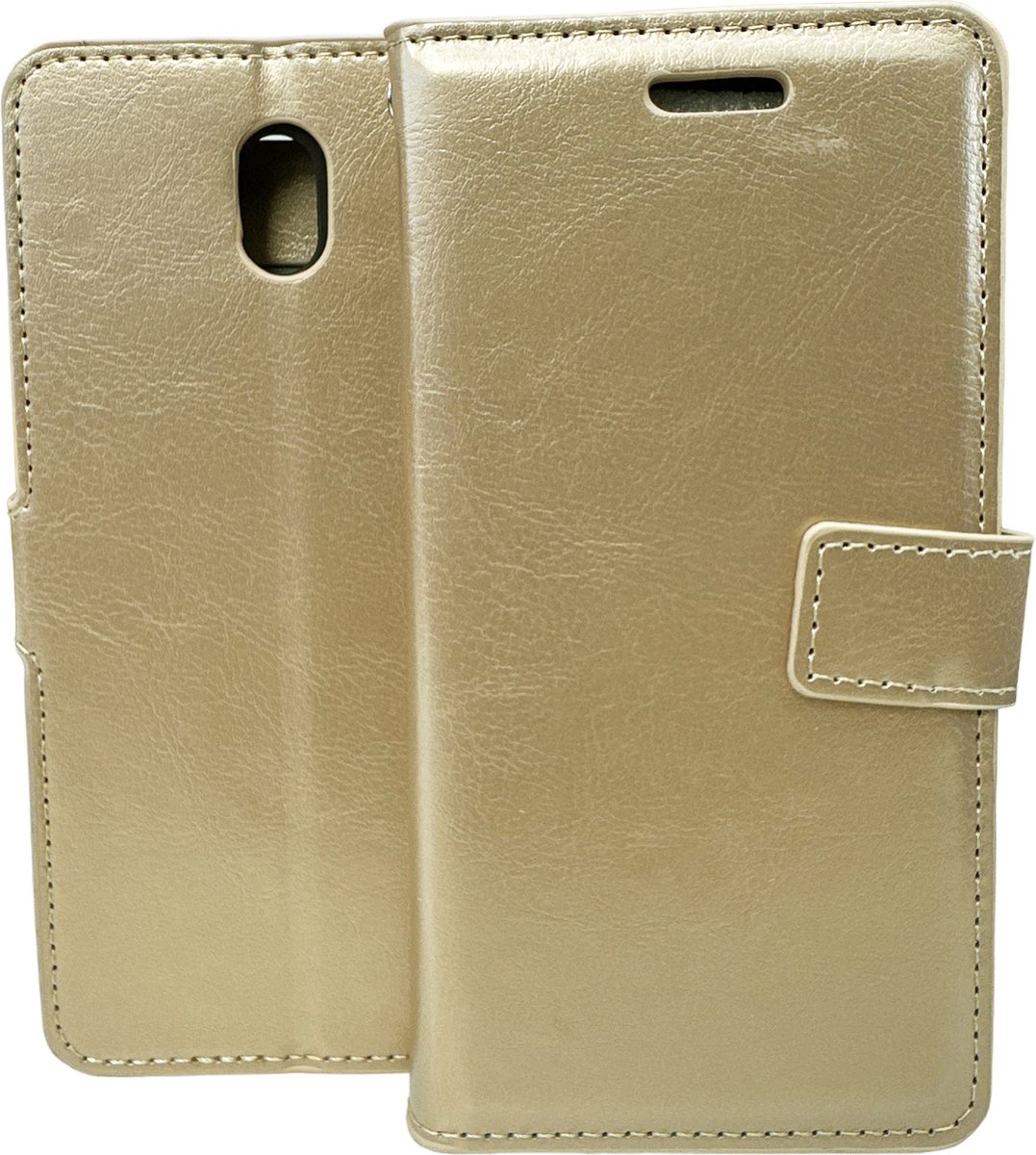 Bookcase Geschikt voor: Nokia 2.1 - Goud - portemonnee hoesje