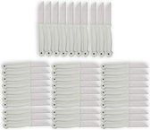 Complete Set van 40 Schilmesjes - Roestvrij Staal en Plastic - Ideaal voor Koken en Klussen - Wit | 16cm Lang